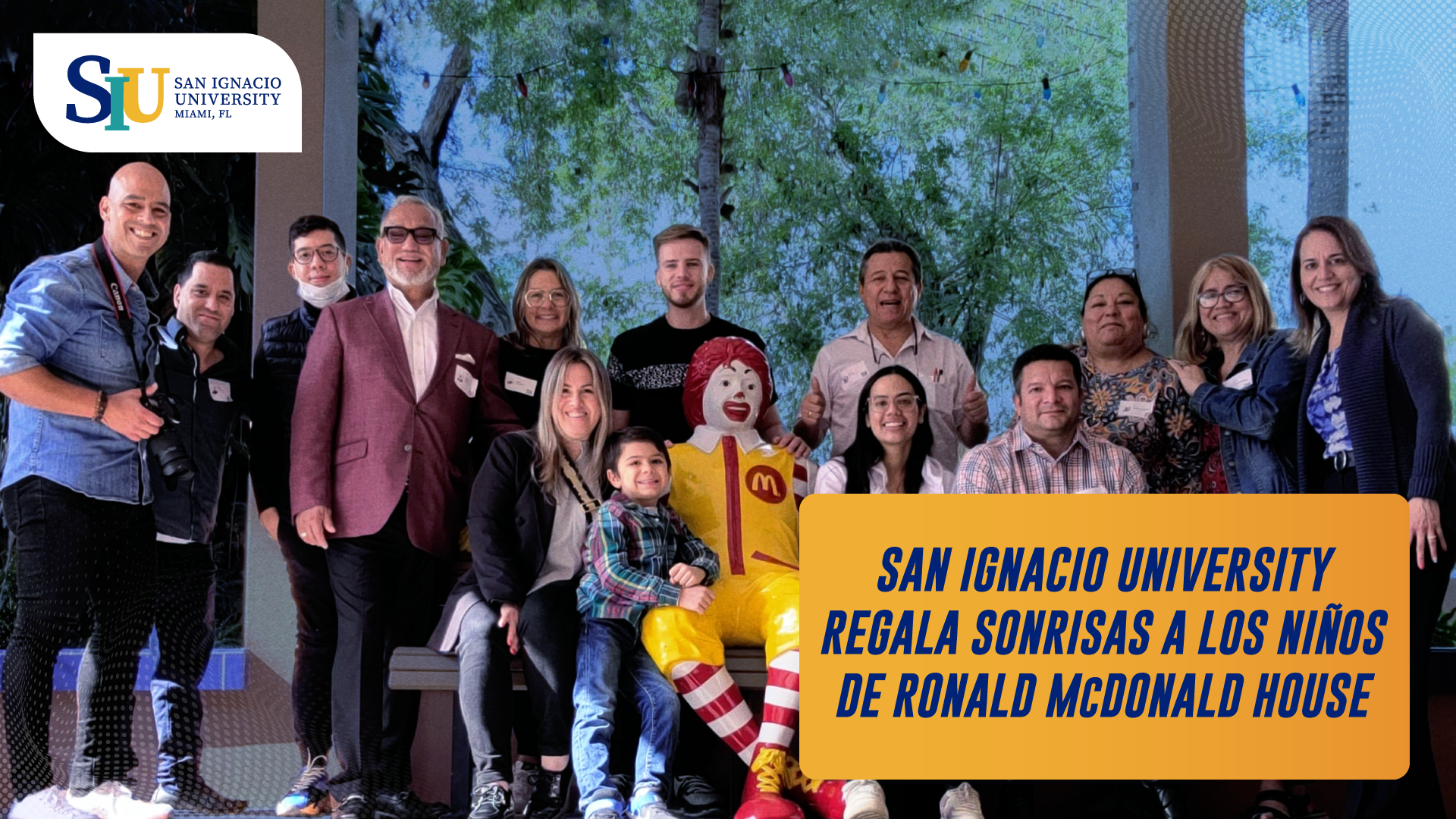 San Ignacio University regala sonrisas a los niños hospitalizados en Ronald McDonald House en South Florida.