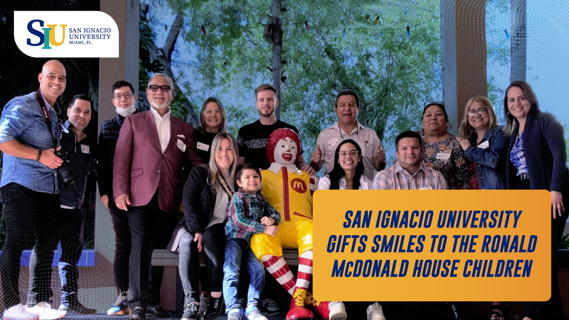 San Ignacio University gifts smiles to Ronald McDonald House’s hospitalized children in South Florida.
